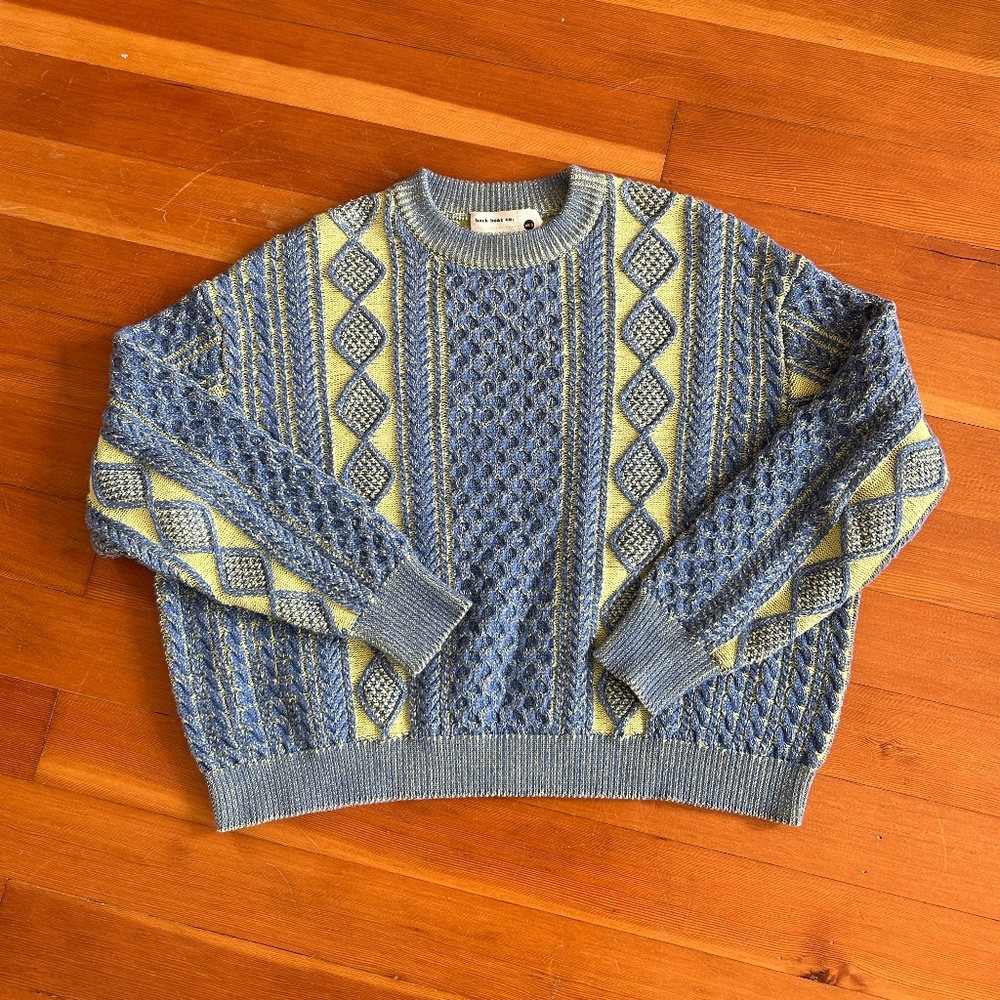 Back Beat Co. Organic Cotton Fisherman Sweater